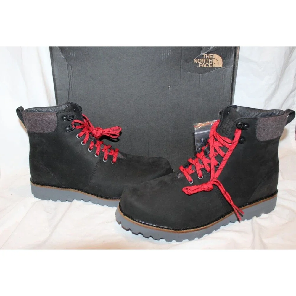 The North Face Work-To-Wear Suede Waterproof Boots Men's US 10.5 BLACK NEW